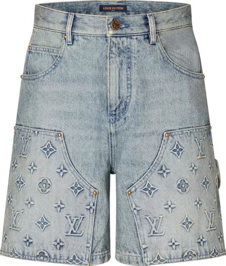 louis vuitton shorts blue|lv blue shorts.